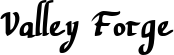 Valley Forge font